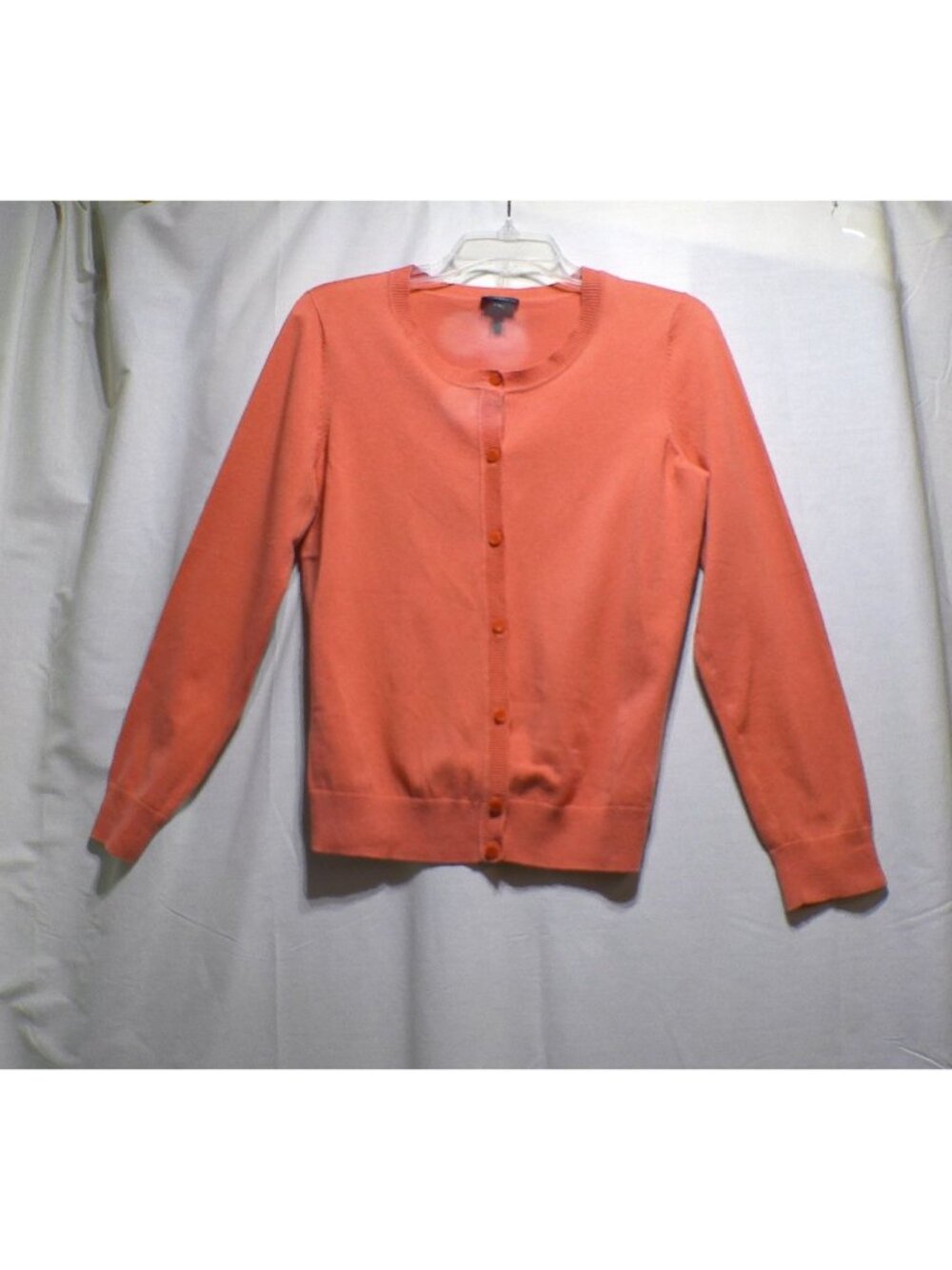 Talbots Sweater Cardigan Peach Coral Petites Medium